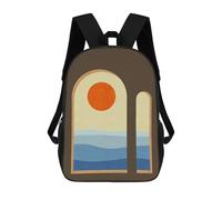 sinyumoney Classical Architecture IV Mochila Infantil Para Niñas, Mochila Escolar 3D, Mochila Para Niños Pequeños, Mochila Informal De Día, Mochila Escolar De Moda 17inch
