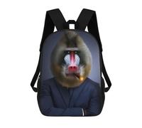 sinyumoney Classy Cool Baboon Mochila Escolar Para Niños, Mochila Escolar De Gran Capacidad Para Niños, Mochila Escolar 3D, Regalos Para Niños 17inch
