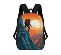 sinyumoney Climbing Mountain Climber Mochila Escolar Infantil Impresa En 3D Para Niños, Mochilas De Viaje De Alta Capacidad, Bolsas Para Libros, Mochila Escolar Infantil 17inch