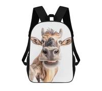 sinyumoney Close-up Wildebeest Selfie Mochila Escolar Para Niños Mochila Escolar Impresa En 3D Mochila Escolar De Moda Para Niños De Primaria Y Secundaria 17inch