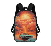 sinyumoney Cloud Car Adventure -1 Mochila Escolar, Bolso Resistente Para Portátil, Ideal Para Acampar, Aventuras Al Aire Libre Y Viajes Diarios 17inch