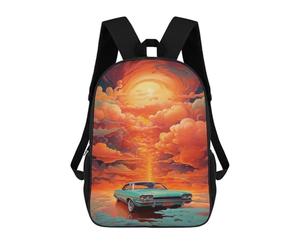 sinyumoney Cloud Car Adventure -1 Mochila Escolar, Bolso Resistente Para Portátil, Ideal Para Acampar, Aventuras Al Aire Libre Y Viajes Diarios 17inch