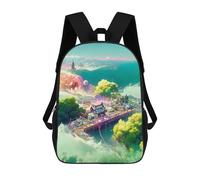 sinyumoney Cloud Cityscape A Futuristic Vision Mochilas Escolares Impresas En 3D, Mochila Escolar Informal Para Niños, Mochila Escolar De Moda Para Estudiantes De Secundaria 17inch