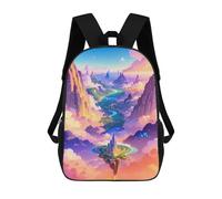 sinyumoney Cloud-Piercing Sky Cityscape Mochila Escolar Mochila Para Niños Impresa En 3D Mochilas Infantiles Para Niños Y Niñas Mochilas Escolares Mochilas De Viaje Para Niños 17inch
