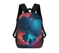 sinyumoney Clouds of Color A Digital Artwork Mochila Escolar Para Niñas Y Niños, Mochilas De Gran Capacidad, Mochilas Ligeras Para Niños Y Estudiantes 17inch