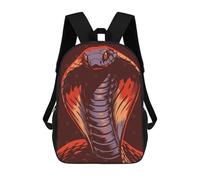 sinyumoney Cobra Snake Illustration Mochila Escolar Impresa En 3D Mochilas Informales Para Niños Mochila Escolar Impresa En 3D Para Niños De Primaria Y Secundaria 17inch