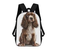 sinyumoney Cocker Spaniel Dog 04 Mochila Escolar Para Niños De 17 Pulgadas, Mochila Informal De Viaje Para Niños Y Niñas, Mochila De Gran Capacidad Para El Día A Día 17inch