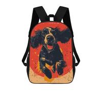 sinyumoney Cocker Spaniel Mochila Infantil, Mochila Escolar Impresa En 3D, Mochila Para Niños Y Niñas, Mochila Escolar Ajustable Para La Escuela Primaria 17inch