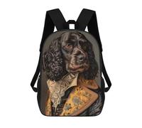 sinyumoney Cocker Spaniel Portrait Mochilas Para Niños Mochila Escolar Mochila Escolar Impresa En 3D Para Niños Estudiantes De Primaria Y Secundaria 17inch