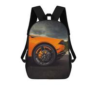 Sinyumoney Coconut Island Paradise Mochila Niño Moda Y Divertida Mochila Para Niños Y Adolescentes, Bolsa De Escuela Impresa 3D Para Niños, Car Closeup Power, 17"