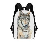 sinyumoney Coffee In The Moonlight Mochila, Mochila Escolar Impresa En 3D, Bolsa Para El Almuerzo Escolar, Mochila De Viaje, Mochila Para Amigos, Mochila Escolar Para Niñas Y Niños 17inch