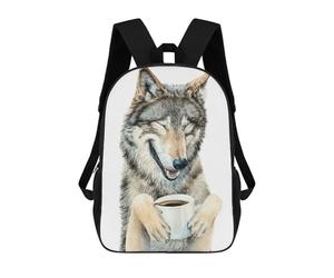 sinyumoney Coffee In The Moonlight Mochila, Mochila Escolar Impresa En 3D, Bolsa Para El Almuerzo Escolar, Mochila De Viaje, Mochila Para Amigos, Mochila Escolar Para Niñas Y Niños 17inch