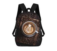 sinyumoney Coffee Latte Art Mochila Ronaldo, Mochila Infantil, Mochila Escolar Para Estudiantes, Mochila Para Libros, Mochila Escolar Impresa En 3D Para Niños Y Niñas, 17inch