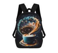 sinyumoney Coffee Planet Mochila Escolar Para Niñas 17inch Mochila Informal Ligera Para Niños Y Niñas, Ideal Para Estudiantes De Secundaria