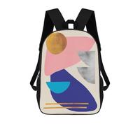 sinyumoney Collage Art 5 Mochilas Infantiles Escolares Impresas En 3D, Mochilas Para Niños, Mochilas De Viaje Para Niños Y Niñas, Mochilas Escolares Para Niños 17inch