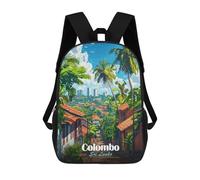 sinyumoney Colombo, Sri Lanka Travel Mochilas Infantiles Mochila Escolar Mochila Impresa En 3D Para Niños Mochilas De Viaje Bolsas Para Libros Mochila Escolar Para Niños 17inch