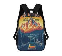 sinyumoney Colorado Mountain Road Trip Mochila Escolar Para Niñas Y Niños, Mochilas De Gran Capacidad, Mochilas Ligeras Para Niños Y Estudiantes 17inch