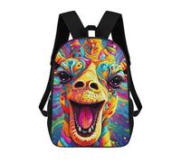 sinyumoney Colorful Abstract Animal Art Mochila Escolar Infantil Estampada Para Adultos Y Niños, Mochila De Viaje Para El Día A Día 17inch