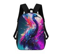 sinyumoney Colorful Abstract Bird Painting Mochila Escolar Infantil De 17 Pulgadas Con Estampado 3D, Mochila Moderna Para Niños, Mochilas De Viaje, Bolsas Para Libros, Mochila Escolar Infantil