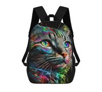 sinyumoney Colorful Abstract Cat Art-23 Mochila De Viaje Para La Universidad Mochilas Para La Escuela/trabajo/viajes 17inch