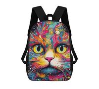 sinyumoney Colorful Abstract Cat Art Print-6 Mochila De Viaje Para La Universidad, Mochilas Para Adolescentes, Chicas, Chicos, Mujeres Y Hombres 17inch