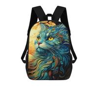 sinyumoney Colorful Abstract Cat Artwork-1 Mochila De Negocios Para Portátil, Mochila Unisex Informal Para Niñas, Niños Y Adolescentes 17inch