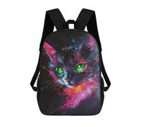 sinyumoney Colorful Abstract Cat Painting-5 Mochila Escolar Ligera Para Aeropuerto Y Universidad Para Estudiantes. Mochila Para La Escuela/trabajo/viajes 17inch
