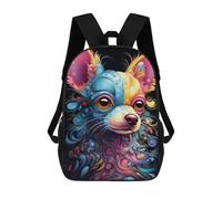 sinyumoney Colorful Abstract Dog Art-33 Mochila Escolar Infantil De 17 Pulgadas, Mochila Escolar Impresa En 3D Para Niños De Primaria Y Secundaria
