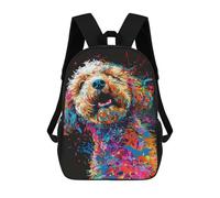 sinyumoney Colorful Abstract Dog Art Print-58 Mochila Escolar/para Ordenador Portátil Para Colegio/trabajo/viajes Para Camping, Aventuras Al Aire Libre Y Viajes Diarios 17inch