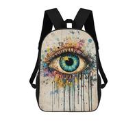 sinyumoney Colorful Abstract Eye Art Print Mochila Escolar Para El Trabajo, Negocios, Universidad, Escuela Para Hombres/mujeres 17inch