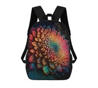 sinyumoney Colorful Abstract Flower Artwork Mochila Escolar Para Secundaria Y Preparatoria. Mochila Informal Para Adolescentes, Chicas, Chicos, Mujeres Y Hombres. 17inch