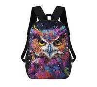 sinyumoney Colorful Abstract Owl Art-23 Mochila Escolar Impresa En 3D Para Niños Y Niñas, Mochila Escolar, Mochila De Viaje Para Niños 17inch