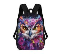 sinyumoney Colorful Abstract Owl Art-25 Mochila Escolar Infantil, Mochilas Impresas En 3D, Mochilas Escolares De Moda Para Niños De Primaria Y Secundaria 17inch