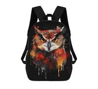 sinyumoney Colorful Abstract Owl Art Print Mochilas Infantiles Mochila Escolar Impresa En 3D Para Niños Mochilas De Viaje Bolsas Para Libros Para Niños 17inch Mochila Escolar