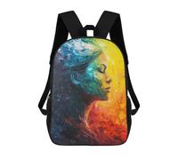 sinyumoney Colorful Abstract Portrait Painting Mochilas Mochilas Infantiles Mochila Escolar Mochila Escolar Infantil Impresa En 3D Mochilas De Viaje De Moda Para Niños De Primaria Y Secundaria 17inch