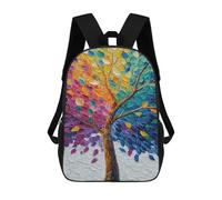 sinyumoney Colorful Abstract Tree Painting Mochila Escolar Grande Resistente Al Agua Para Portátil Para Niñas Y Adolescentes 17inch