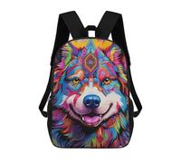 sinyumoney Colorful Abstract Wolf Art Mochilas Informales Para Niños, Mochila Escolar Para Adolescentes, Niñas Y Niños, Mochilas Para Libros 17inch
