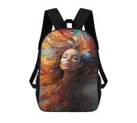sinyumoney Colorful Abstract Woman Art Mochila Escolar Ligera Para Aeropuerto, Estudiantes Universitarios, Mochila Para Niños/niñas/adolescentes 17inch