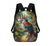 sinyumoney Colorful Amazon Parrot in Rainforest Mochilas Escolares Y De Negocios, Bolso Resistente Para Portátil Para Hombres/mujeres 17inch