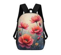 sinyumoney Colorful Array of Blooming Pink Flowers Mochilas Escolares Para La Escuela Secundaria, Preparatoria, Universidad Y Viajes Para Hombres, Mujeres Y Adolescentes 17inch