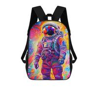 sinyumoney Colorful Astronaut 17inch Mochila Escolar Impresa En 3D Para Niños, Mochila Escolar Informal De Moda, Mochilas De Viaje Para Niños Y Estudiantes.