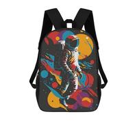 sinyumoney Colorful Astronaut Art Print Mochila Escolar Infantil Impresa En 3D Para Niños, Mochilas De Viaje De Alta Capacidad, Bolsas Para Libros, Mochila Escolar Infantil 17inch