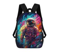 sinyumoney Colorful Astronaut Art Print Mochilas Escolares, De Viaje Y Universitarias Para Hombres, Mujeres Y Adolescentes 17inch