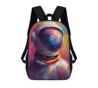 sinyumoney Colorful Astronaut Mochila Con Bolsillo Mochilas Impresas En 3D, Mochilas De Viaje, Mochilas Para Libros, Mochila Escolar Para Niños 17inch