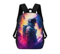 sinyumoney Colorful Astronaut Mochila Escolar Impresa En 3D Para Niños Mochilas De Viaje De Alta Capacidad Bolsas Para Libros Mochila Escolar Para Niños Mochila 17inch