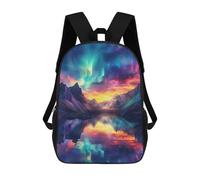 sinyumoney Colorful Aurora Reflections -1 Mochila Grande Para Portátil Resistente Al Agua Para La Escuela - Perfecta Para Viajes, Trabajo Y Uso Diario 17inch