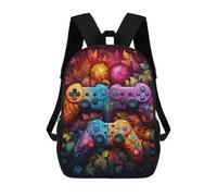sinyumoney Colorful Autumn Gaming Controllers Mochila Escolar Impresa En 3D Para Niños Y Niñas, Mochila Para Portátil Para Niños/estudiantes/adultos 17inch