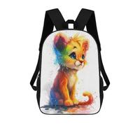 sinyumoney Colorful Baby Lion Mochilas Escolares Impresas En 3D, Mochila Escolar Informal Para Niños, Mochila Escolar De Moda Para Estudiantes De Secundaria 17inch