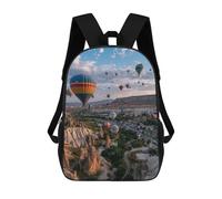 sinyumoney Colorful Balloons Over Cappadocia Mochila Escolar Ligera E Informal Para Adolescentes, Niños, Mujeres Y Hombres 17inch