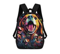 sinyumoney Colorful Beagle Art Print Mochilas Escolares Mochila Escolar Ligera Mochila De Día Mochila Escolar Para La Universidad Para Niños/Niñas/Adolescentes 17inch